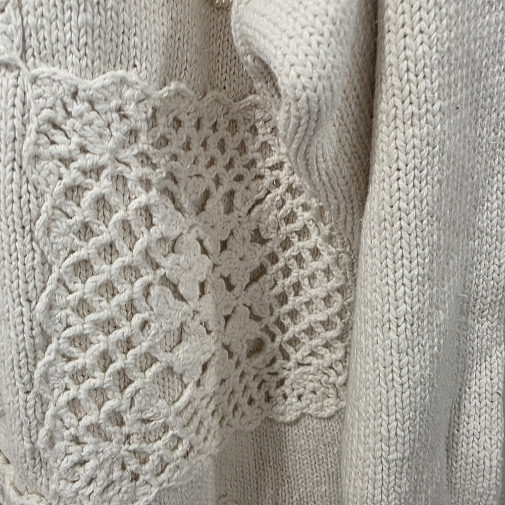 Ivory Patchwork Sweater - Picture 8 of 9